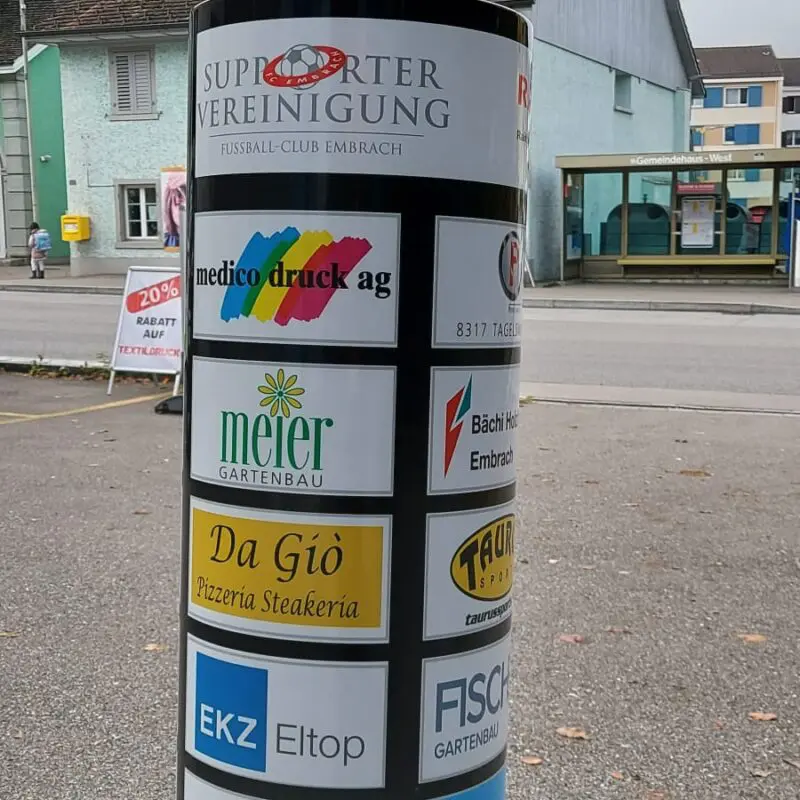 Beschriftung Banner